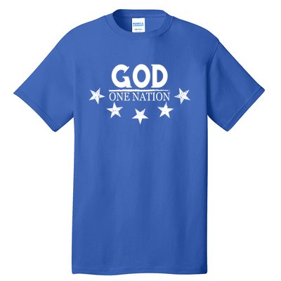 One Nation Under God Proud American Patriotic Gift Tall T-Shirt