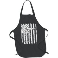 One Nation Under God Grunge Distressed USA American Flag Apron