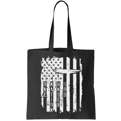 One Nation Under God Grunge Distressed USA American Flag Bag