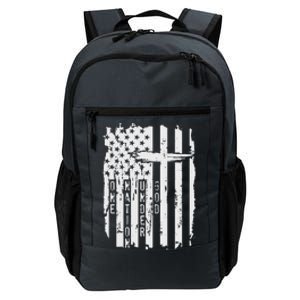 One Nation Under God Grunge Distressed USA American Flag Daily Commute Backpack