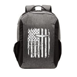 One Nation Under God Grunge Distressed USA American Flag Vector Backpack