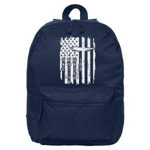 One Nation Under God Grunge Distressed USA American Flag 16 in Basic Backpack