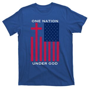 One Nation Under God American Flag Patriotic Christian Gift T-Shirt