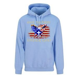 One Nation Under God Patriotic Usa Christian Gift Unisex Surf Hoodie