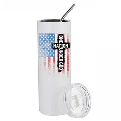 One Nation Under God Meaningful Gift Stainless Steel Tumbler