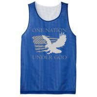 One Nation Under God American Patriots Gift Mesh Reversible Basketball Jersey Tank