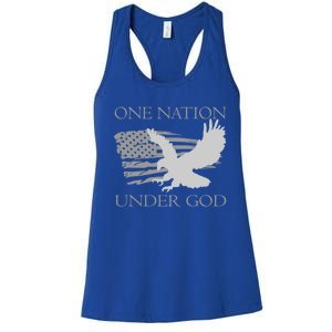 One Nation Under God American Patriots Gift Women's Racerback Tank