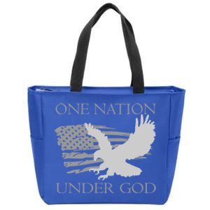 One Nation Under God American Patriots Gift Zip Tote Bag