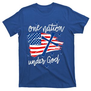 One Nation Under God Patriotic Usa Pray Christian Nation Gift T-Shirt