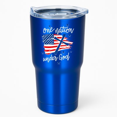One Nation Under God Patriotic Usa Pray Christian Nation Gift Tumbler