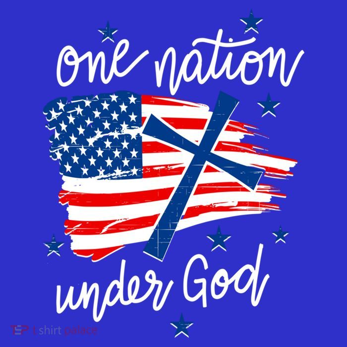 One Nation Under God Patriotic Usa Pray Christian Nation Gift Premium T-Shirt
