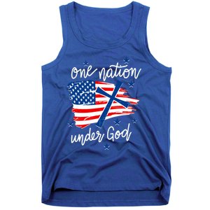 One Nation Under God Patriotic Usa Pray Christian Nation Gift Tank Top