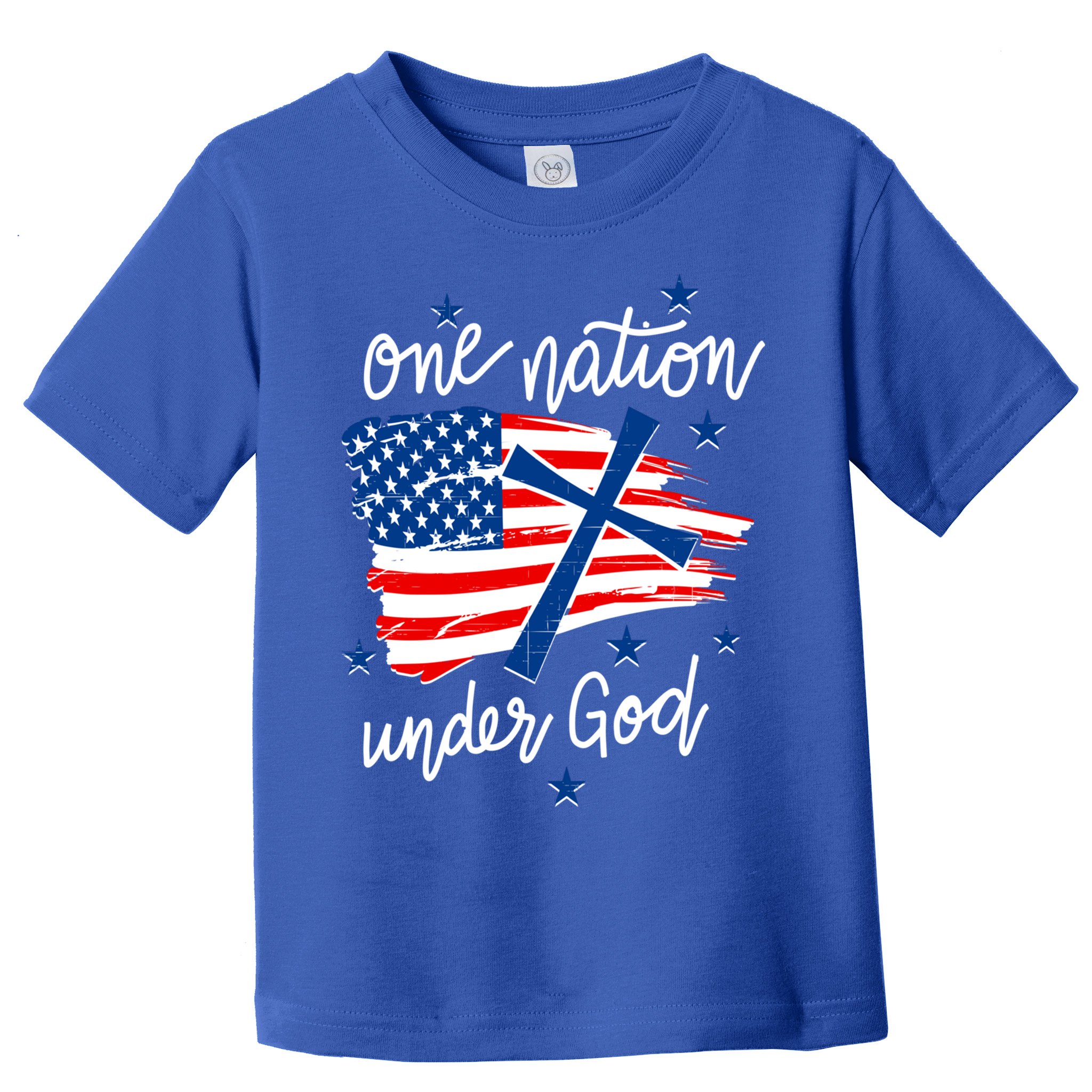One Nation Under God Patriotic Usa Pray Christian Nation Gift Toddler T-Shirt