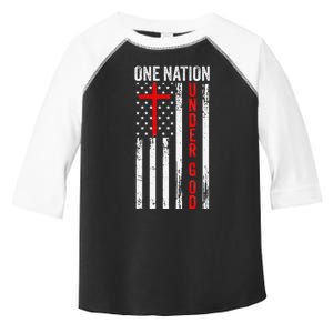 One Nation Under God Patriotic Christian Toddler Fine Jersey T-Shirt