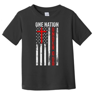 One Nation Under God Patriotic Christian Toddler T-Shirt