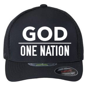 One Nation Under God Usa Creative Design Gift Flexfit Unipanel Trucker Cap