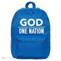 One Nation Under God Usa Creative Design Gift 16 in Basic Backpack