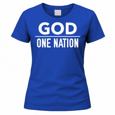 One Nation Under God Usa Creative Design Gift Women's T-Shirt