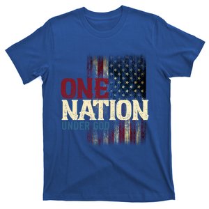 One Nation Under God American Flag Patriot America Lovers Cool Gift T-Shirt