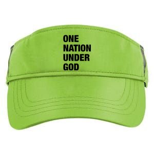 One Nation Under God Bold Design Gift Adult Drive Performance Visor