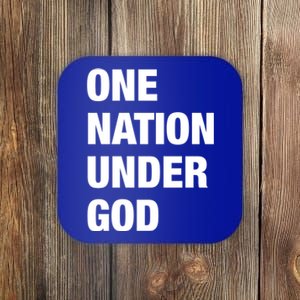 One Nation Under God Bold Design Gift Coaster