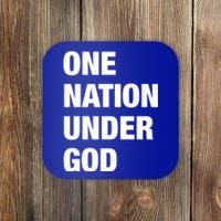 One Nation Under God Bold Design Gift Coaster