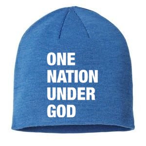 One Nation Under God Bold Design Gift Sustainable Beanie