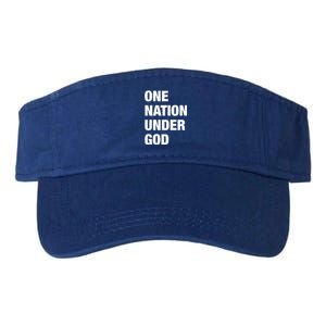 One Nation Under God Bold Design Gift Valucap Bio-Washed Visor