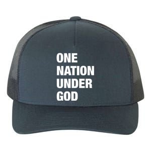 One Nation Under God Bold Design Gift Yupoong Adult 5-Panel Trucker Hat