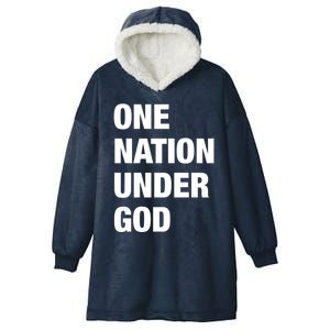 One Nation Under God Bold Design Gift Hooded Wearable Blanket