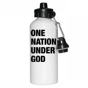 One Nation Under God Bold Design Gift Aluminum Water Bottle