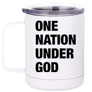 One Nation Under God Bold Design Gift 12 oz Stainless Steel Tumbler Cup