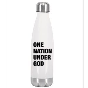 One Nation Under God Bold Design Gift Stainless Steel Insulated Water Bottle