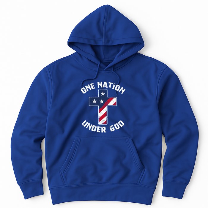 One Nation Under God Patriotic Christian Meaningful Gift Hoodie