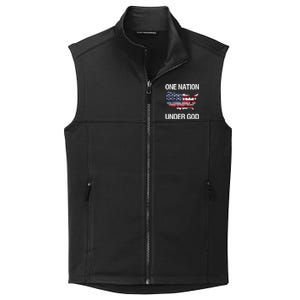 One Nation Under God American Flag Gift Collective Smooth Fleece Vest