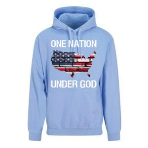 One Nation Under God American Flag Gift Unisex Surf Hoodie