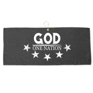 One Nation Under God Proud American Patriotic Cute Gift Large Microfiber Waffle Golf Towel