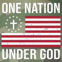 One Nation Under God American Christian Flag Legacy Tie Dye Trucker Hat