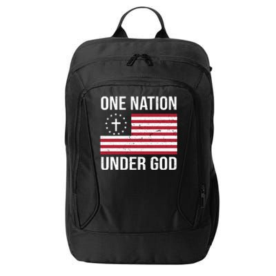 One Nation Under God American Christian Flag City Backpack