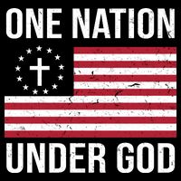 One Nation Under God American Christian Flag Impact Tech Backpack