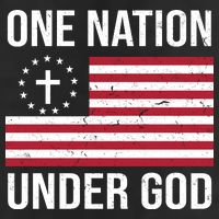 One Nation Under God American Christian Flag Adult Drive Performance Visor