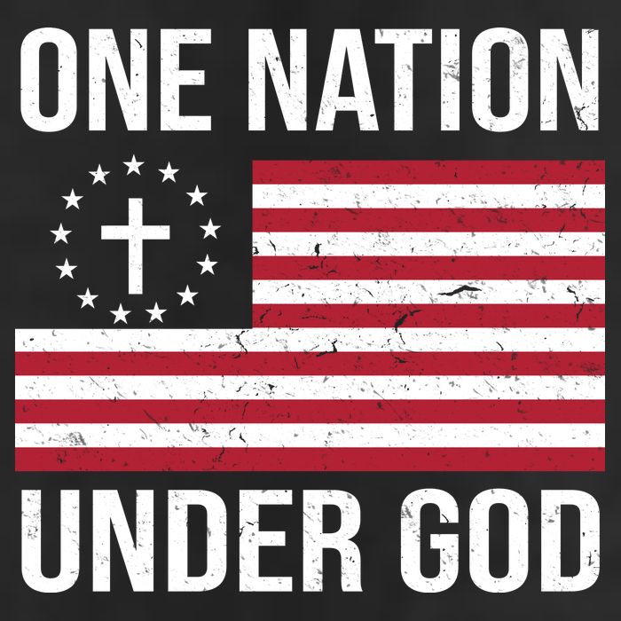 One Nation Under God American Christian Flag Adult Drive Performance Visor
