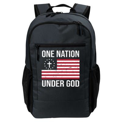 One Nation Under God American Christian Flag Daily Commute Backpack