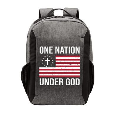 One Nation Under God American Christian Flag Vector Backpack