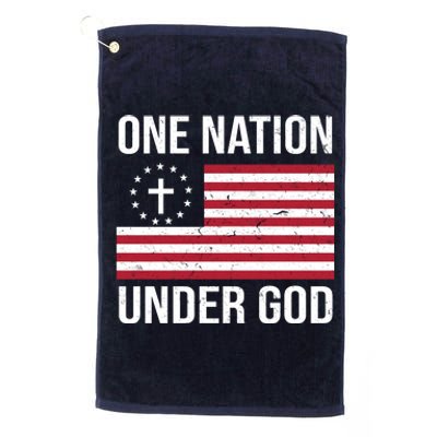 One Nation Under God American Christian Flag Platinum Collection Golf Towel