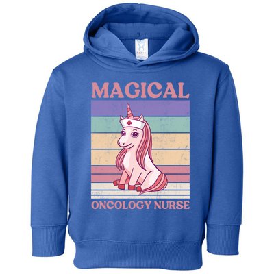 Oncology Nurse Unicorn Magical Oncology Nurse Gift Toddler Hoodie