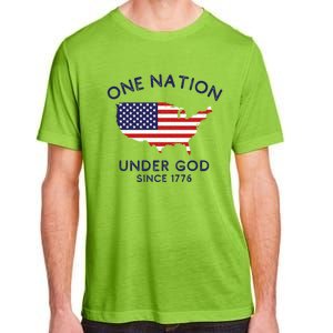 One Nation Under God Since 1776 Patriotic American July 4th Meaningful Gift Adult ChromaSoft Performance T-Shirt