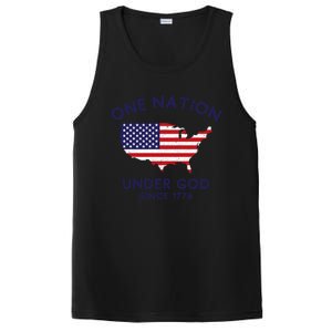 One Nation Under God Since 1776 Patriotic American July 4th Meaningful Gift PosiCharge Competitor Tank