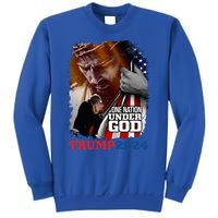 One Nation Under God President Trump 2024 America Christian Sweatshirt