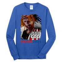 One Nation Under God President Trump 2024 America Christian Tall Long Sleeve T-Shirt